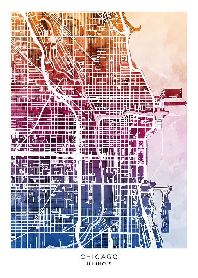 Chicago Illinois Map