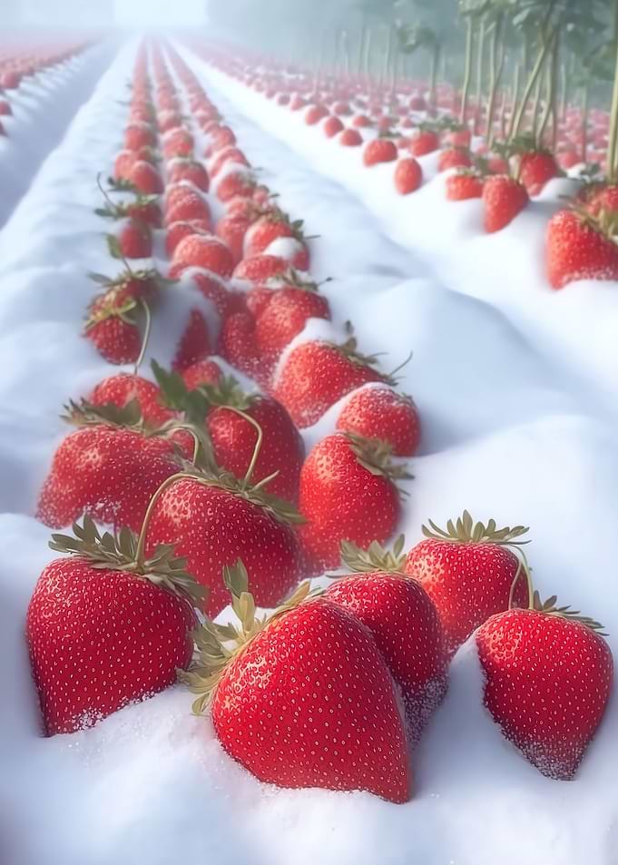 red strawberries