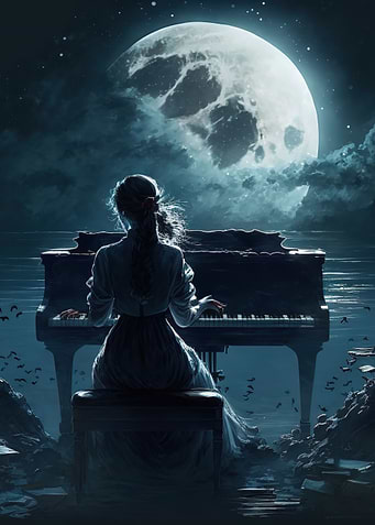 Playing piano