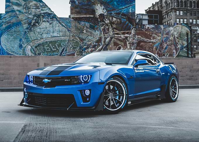 Chevrolet Camaro Blue Car