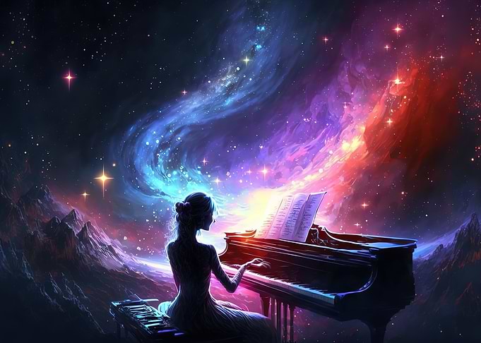 Playing piano