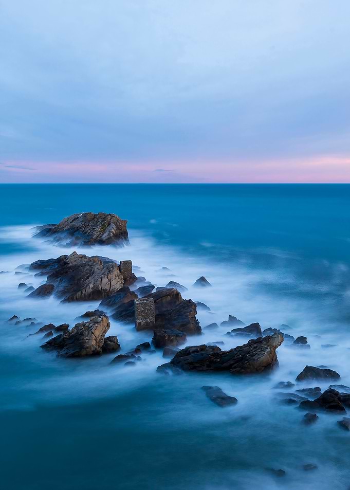 Sunset sea landscape