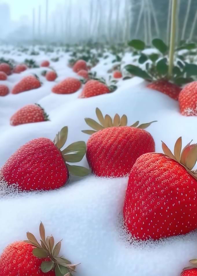red strawberries