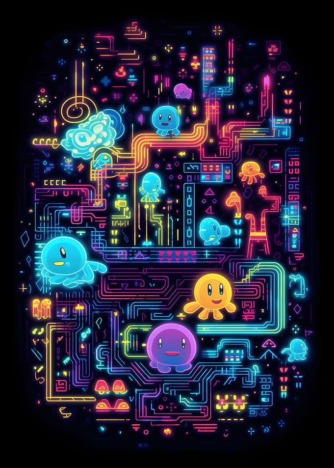 Concept Art Retro Games