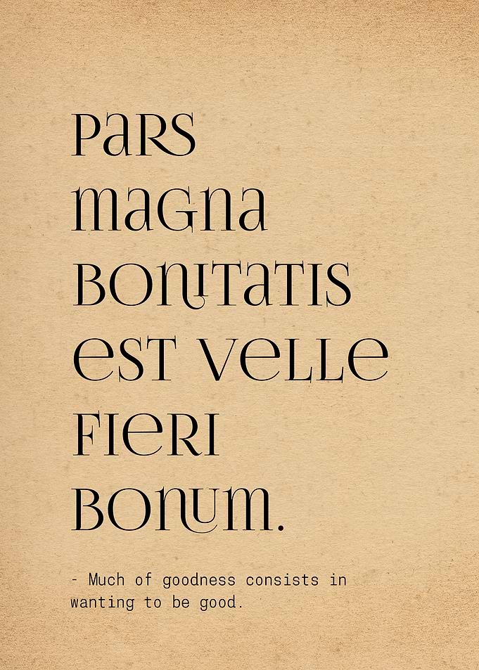 Latin Quote About Goodness