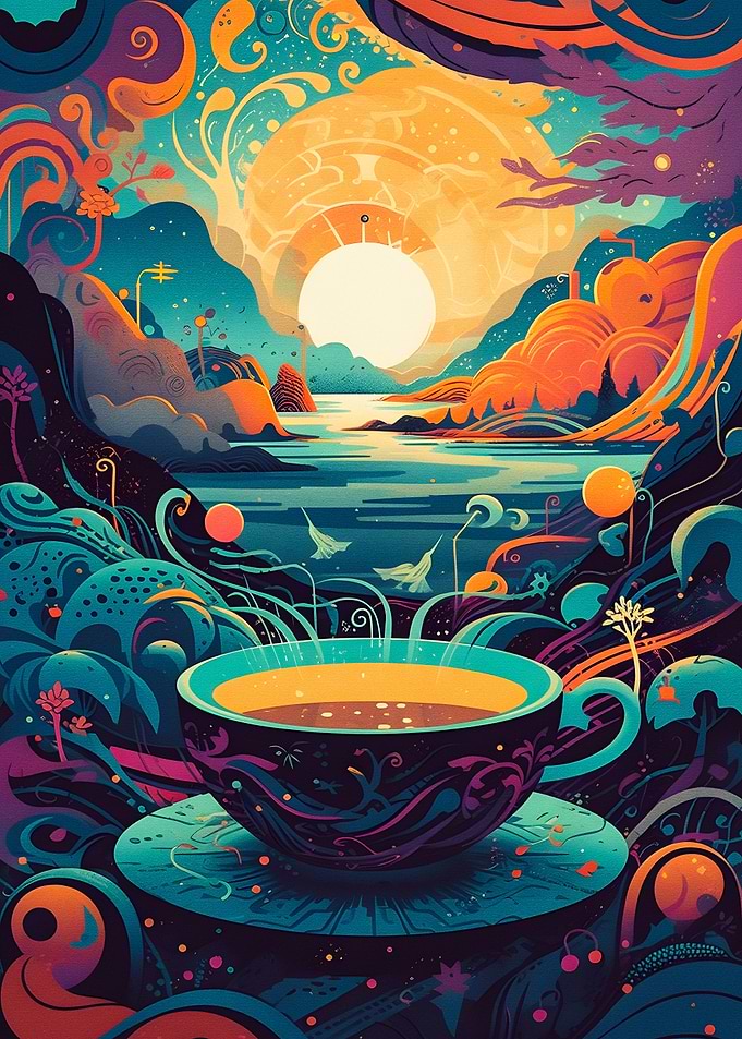 A cup coffee