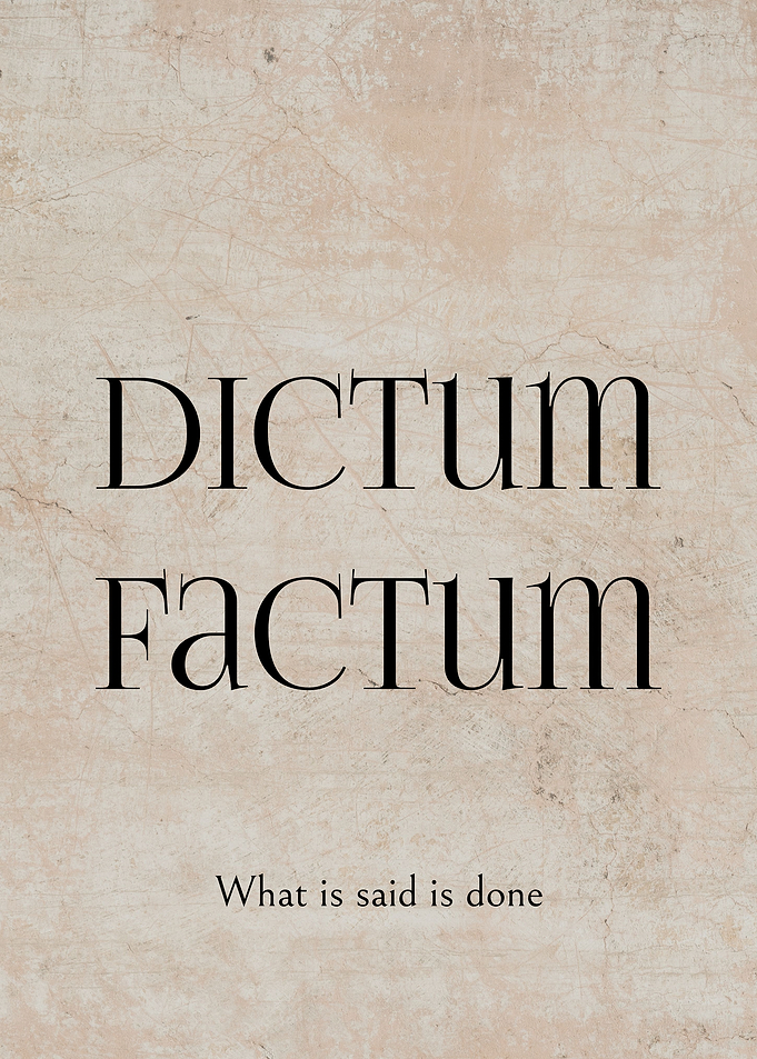 Latin Quote Said and Done