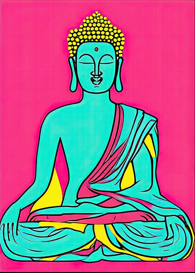 Pop Art Buddha 08