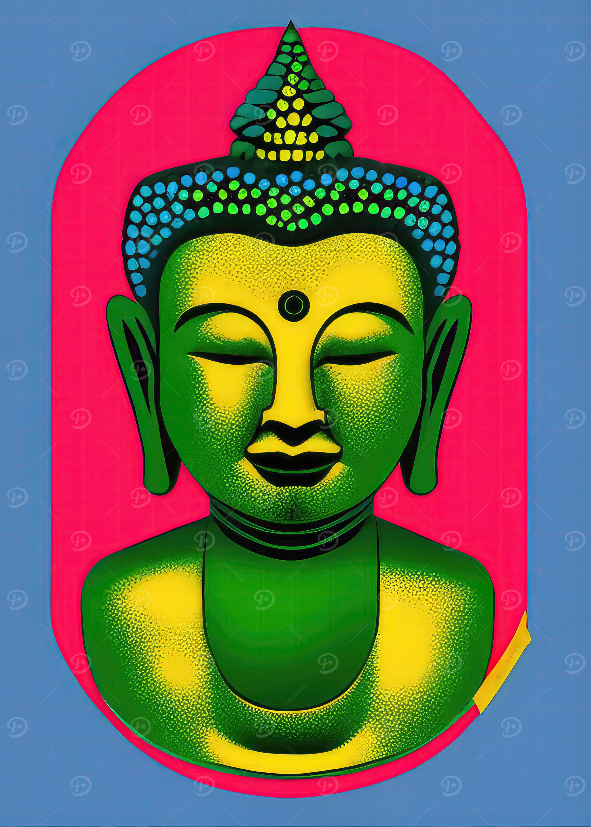 Pop Art Buddha 07