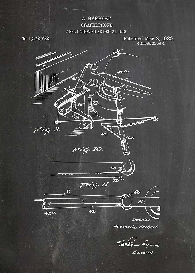 Graphophone patent 1920