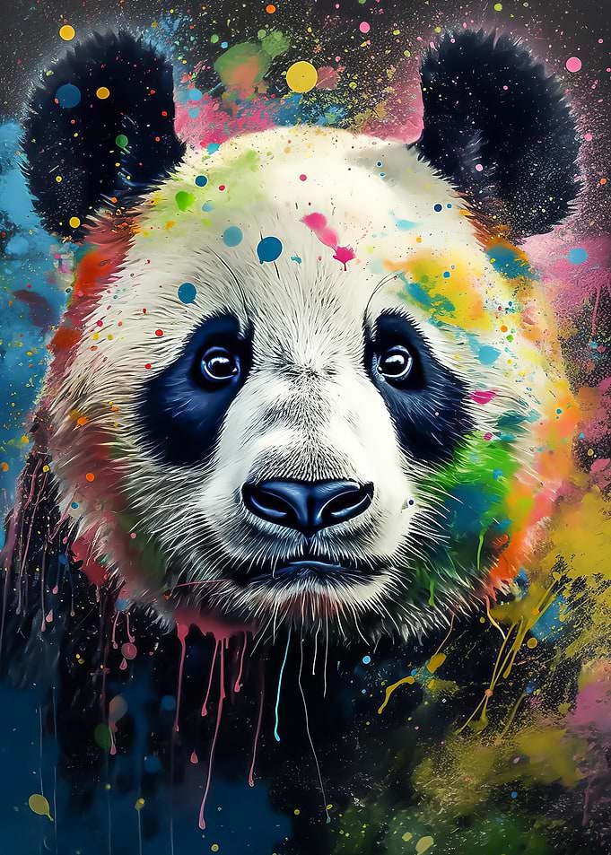 Panda painting