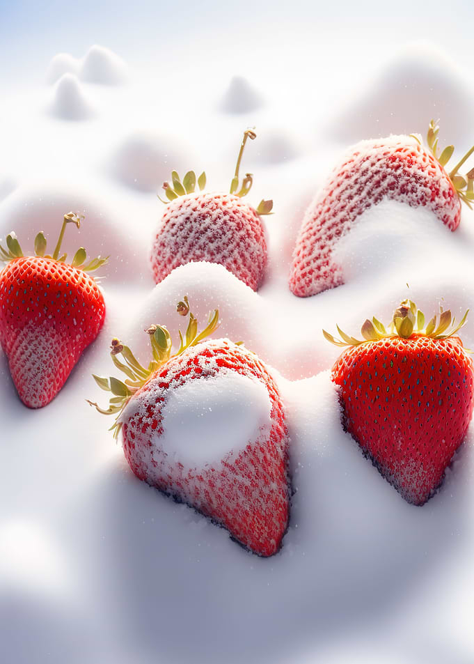 red strawberries