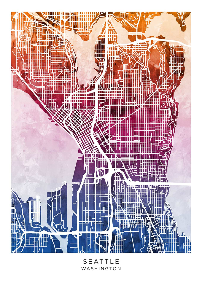 Seattle Washington Map