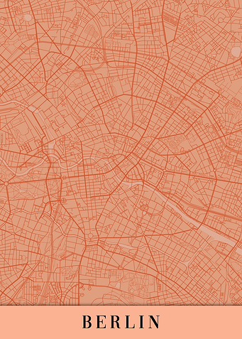 Berlin Orange Map