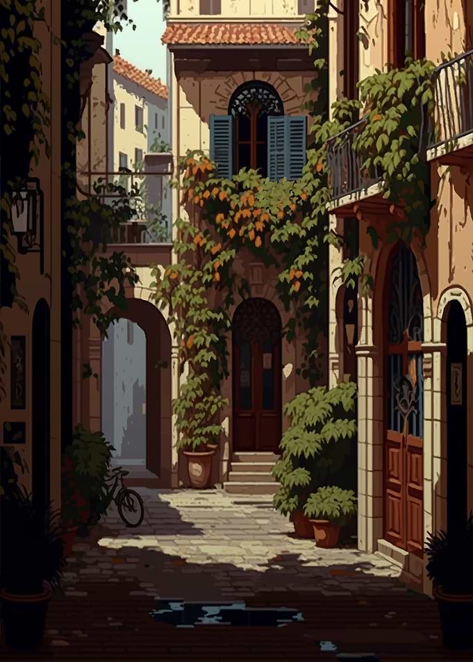 Aix en Provence Pixel art