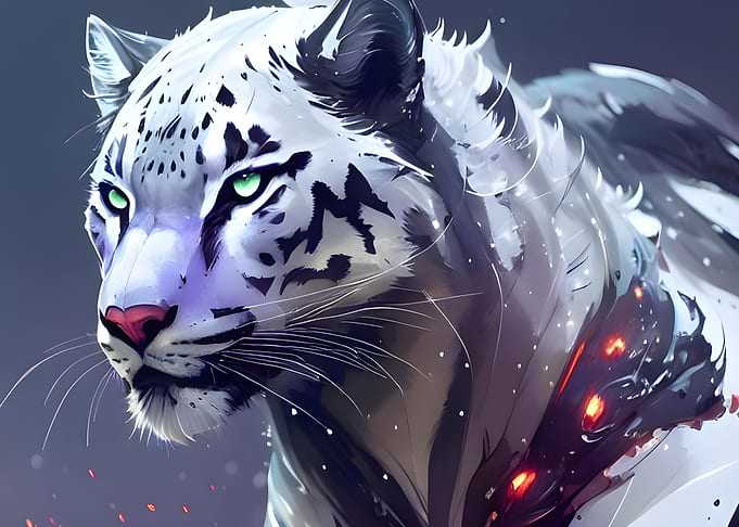 white leopard