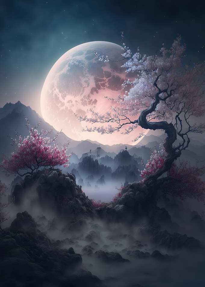 Cosmic Sakura Tree