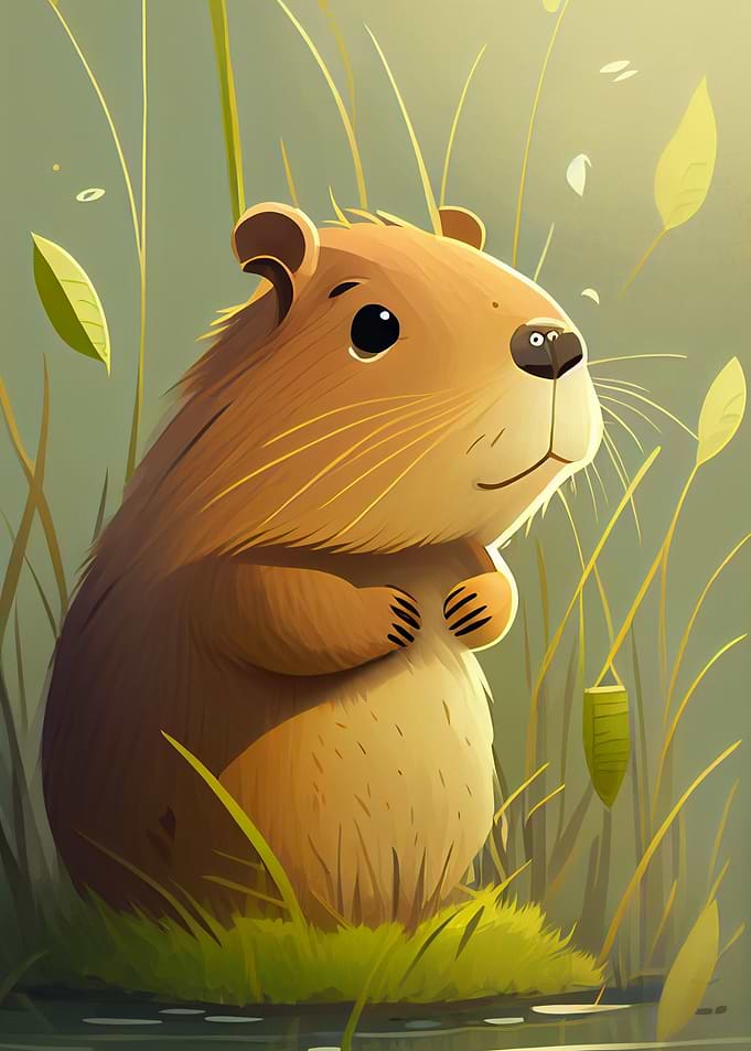 Cute Capybara Animal