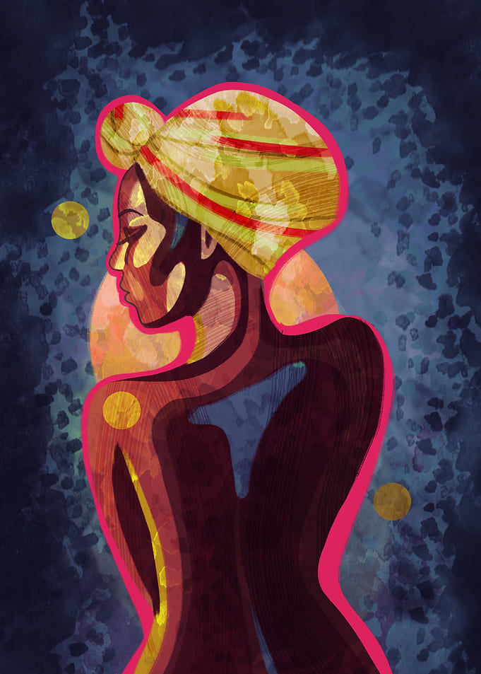 Maximalist art of woman