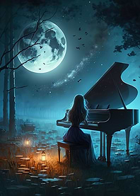 Playing piano