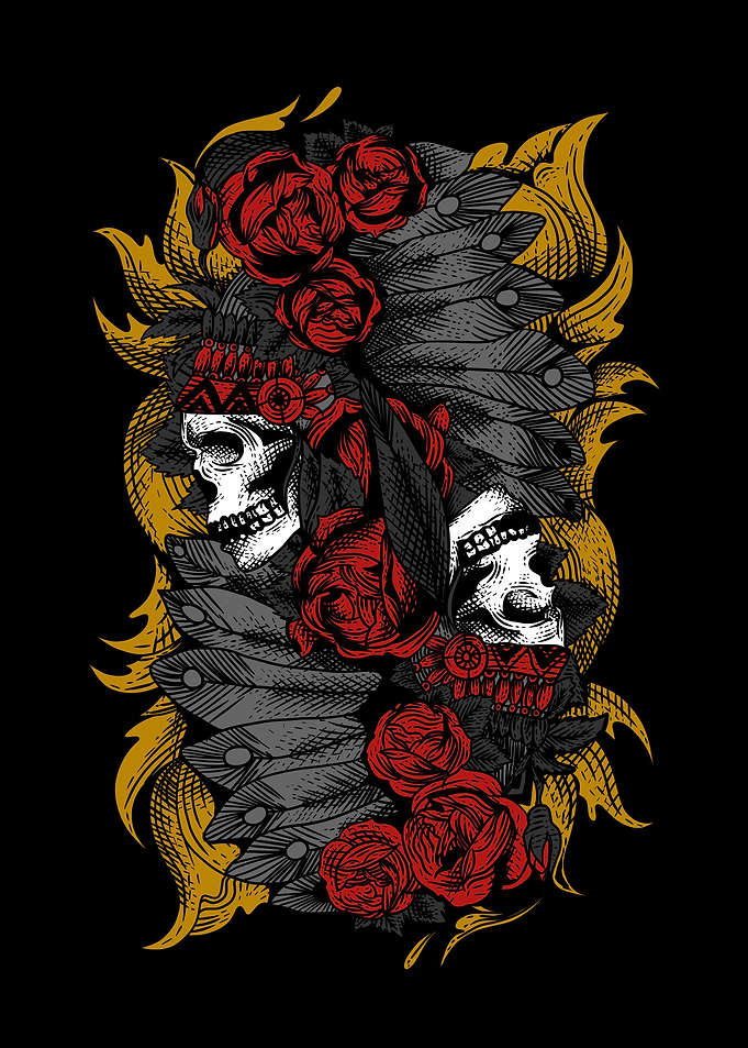 Illustration skulls