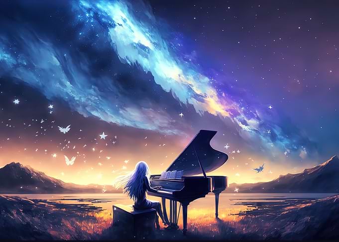 Playing piano
