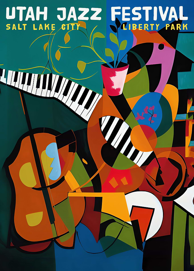 Utah Jazz Festival Poster