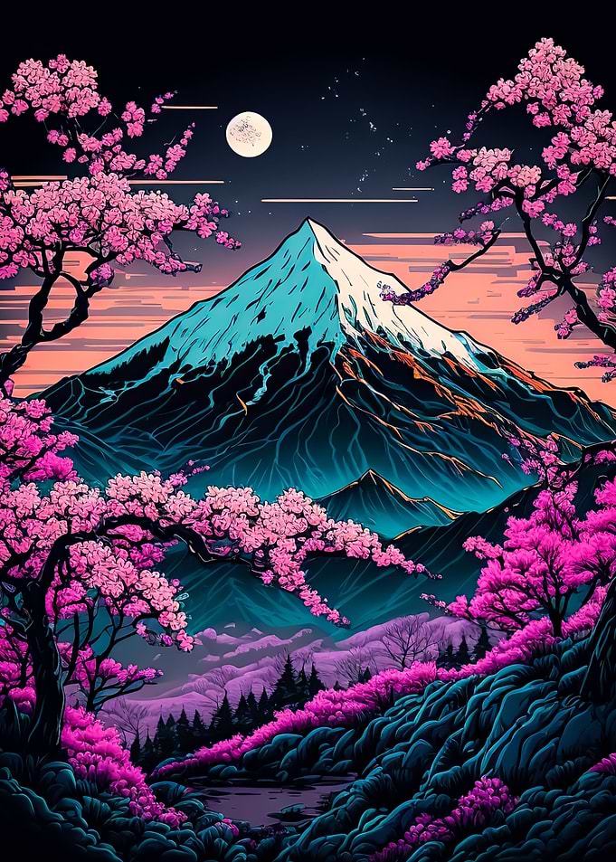 cherry blossom japan art