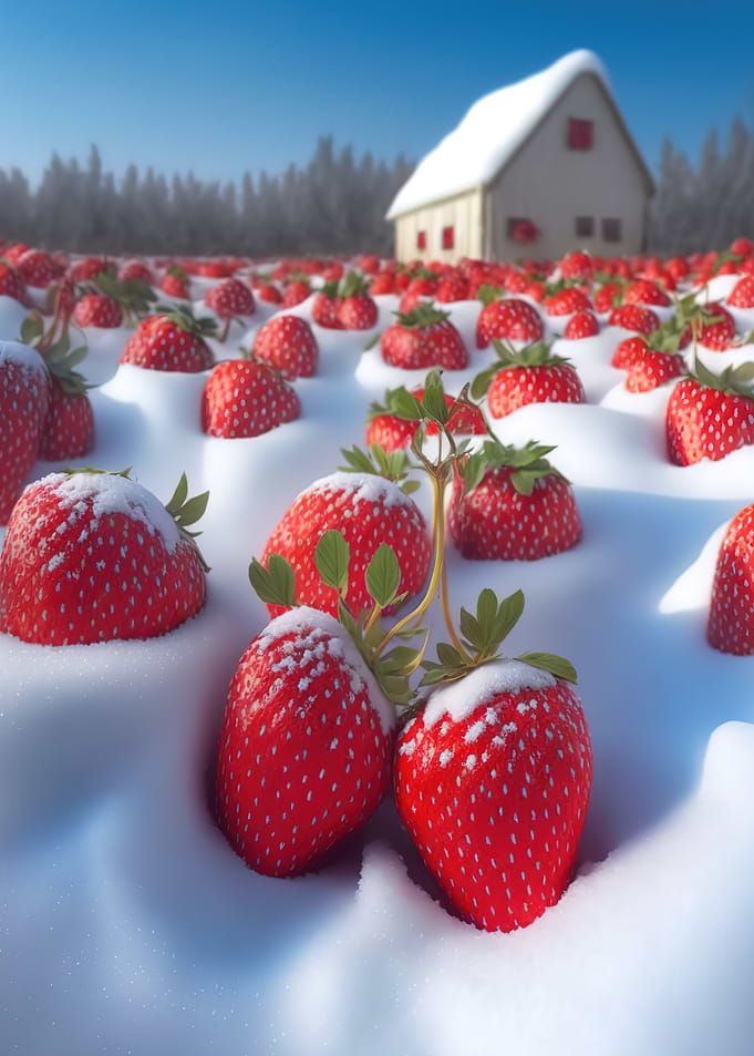 red strawberries