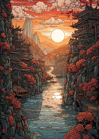 across the river in japan