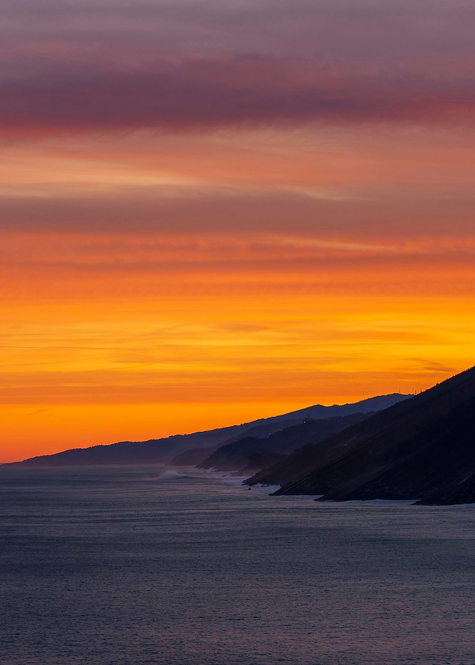 Sunset sea landscape