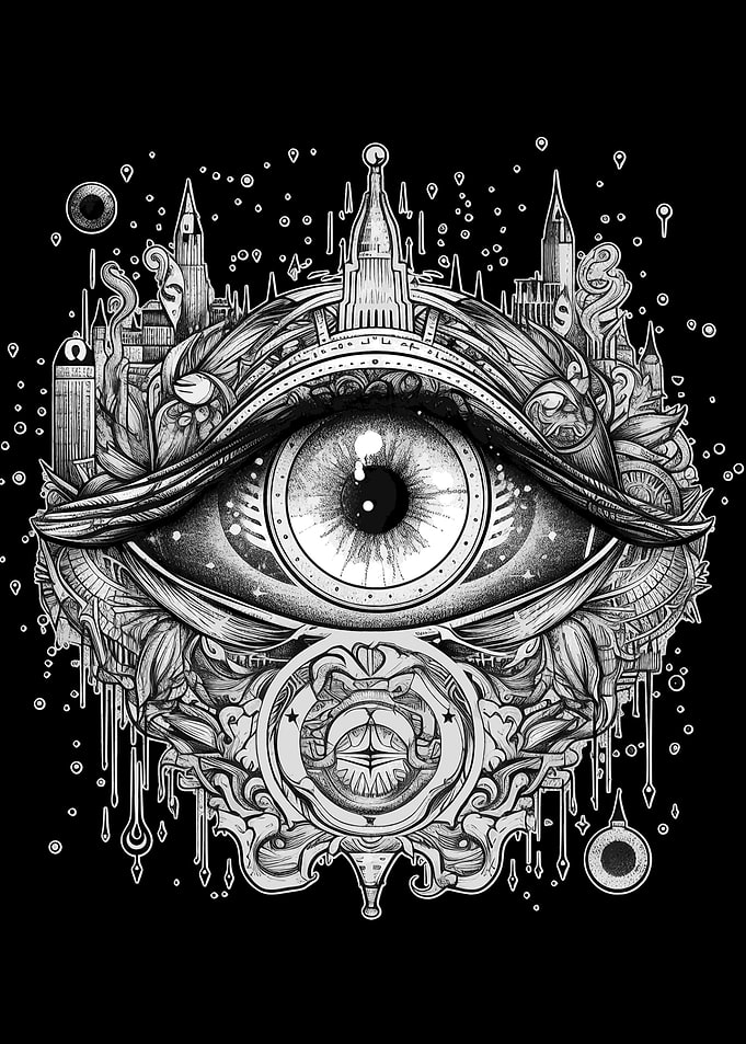 Abstract Eye of Providence