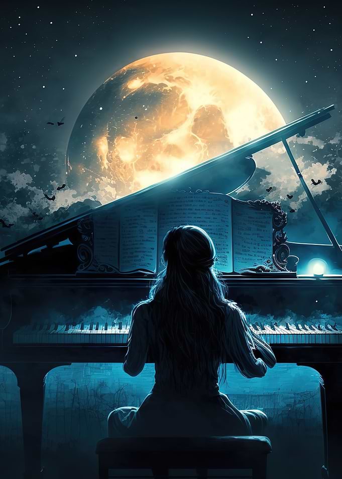 Playing piano