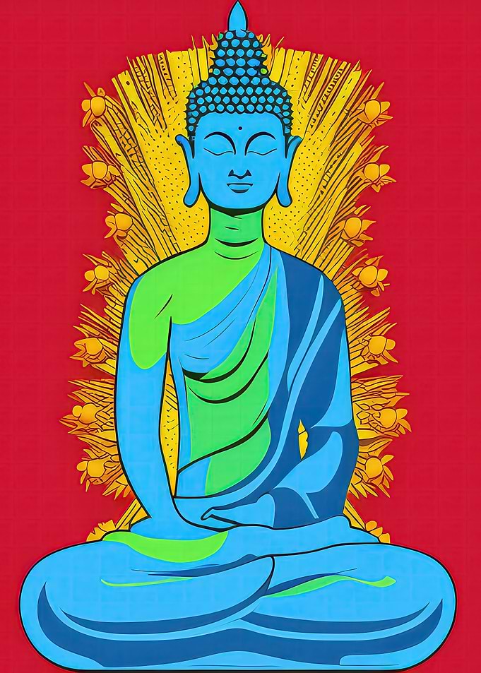 Pop Art Buddha 06