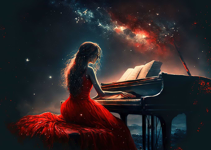 Playing piano