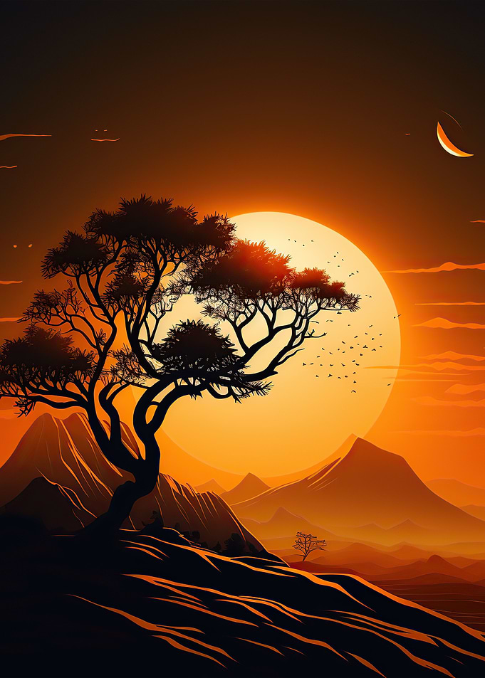 Sunset landscape