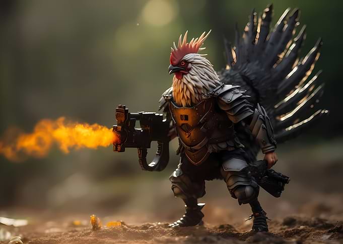 Fantastic Military Chicken