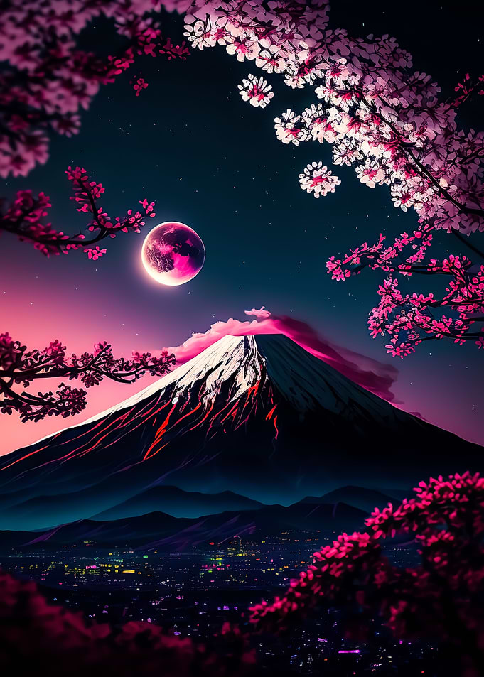 cherry blossom japan art
