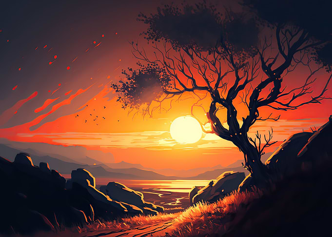Sunset landscape
