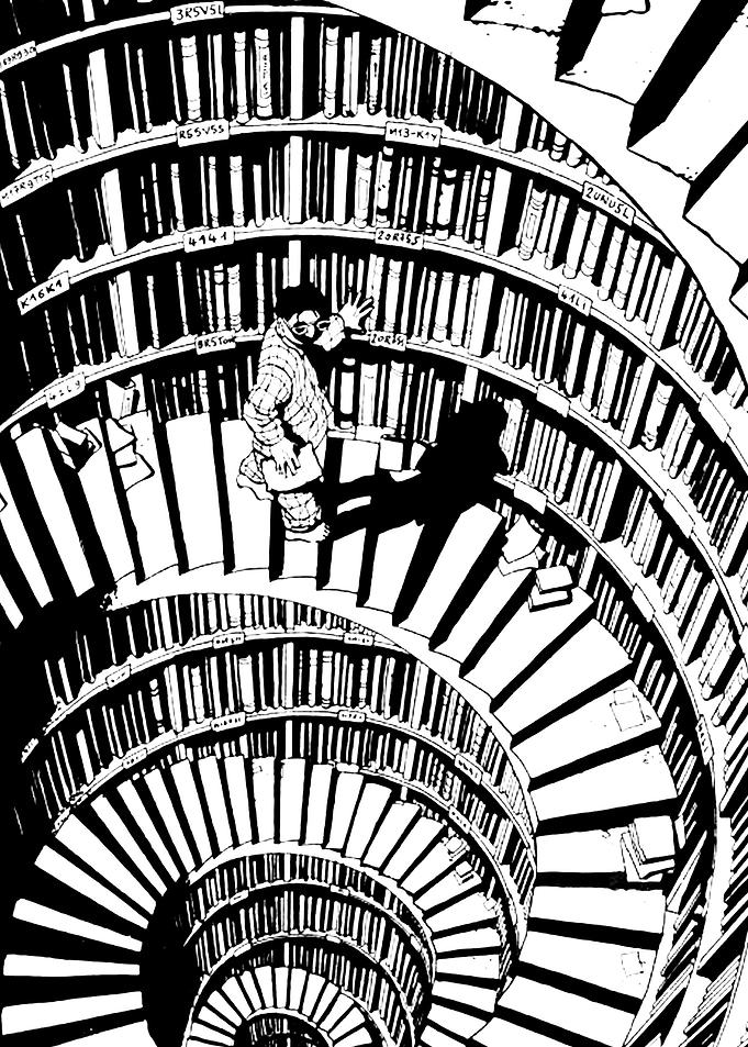 how to go down the stairs