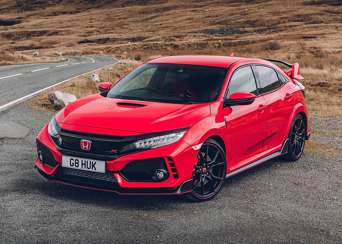 Civic Type R Red Sport Car