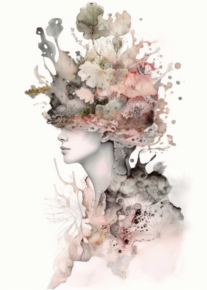 Natural woman abstraction