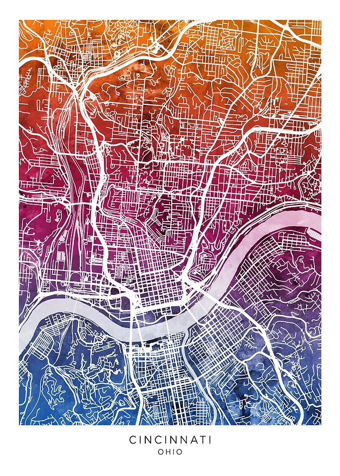Cincinnati Ohio Map