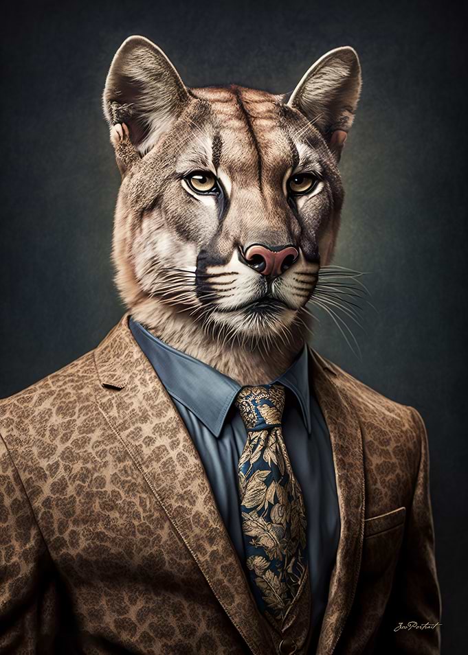 Cougar Puma Portrait