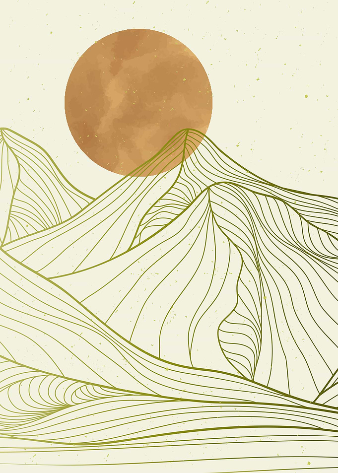 MOUNTAIN LINE ART