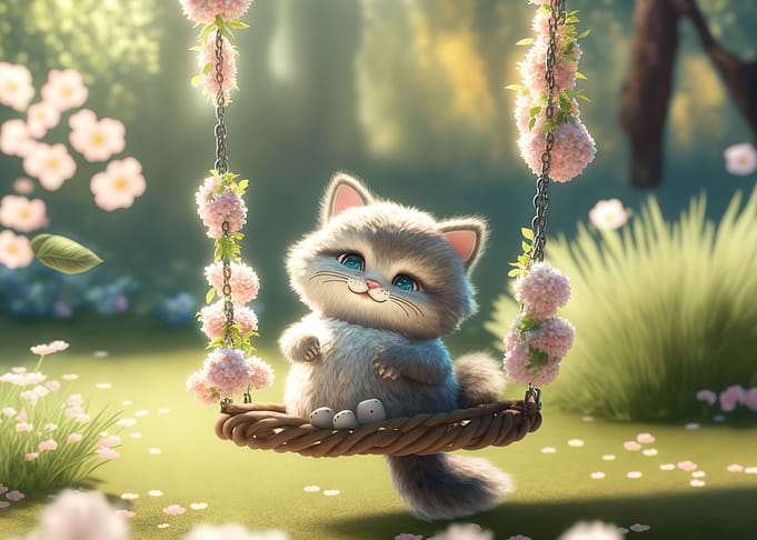 A cute kitten