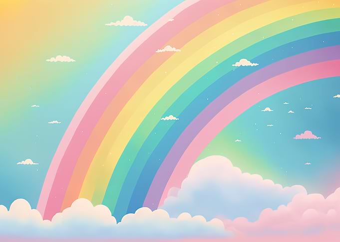 Clouds and rainbows