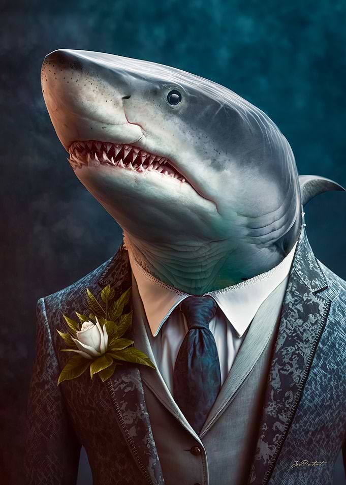 Great White Shark Portrait