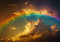Clouds and rainbows