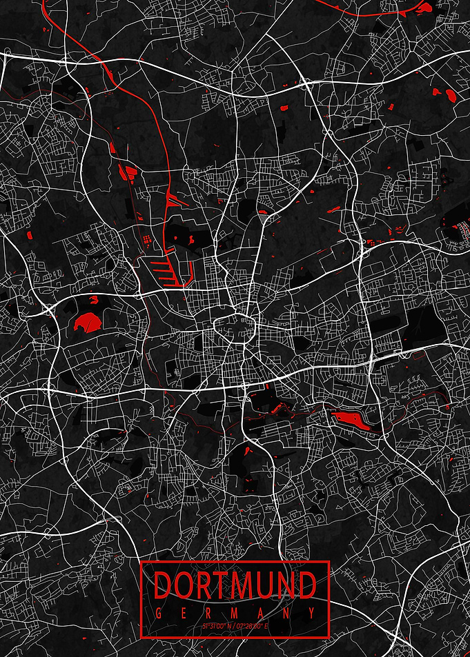 Dortmund City Map Oriental